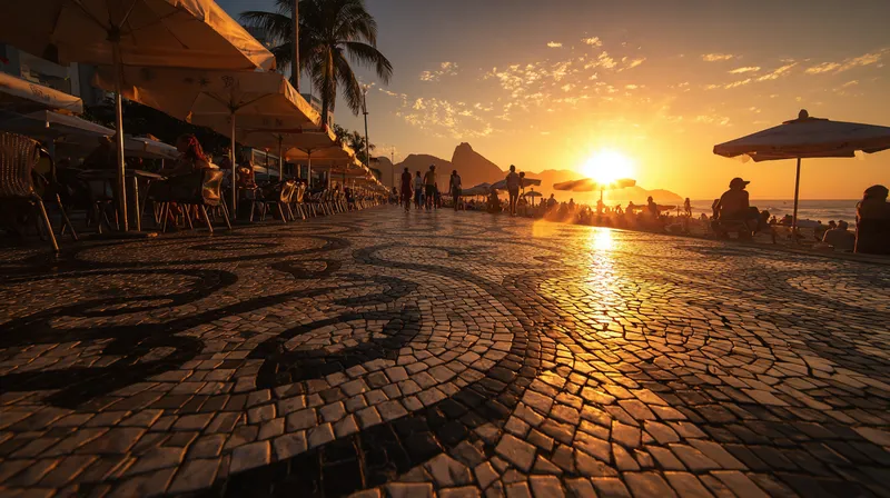 Street scene in Copacabana, Rio de Janeiro