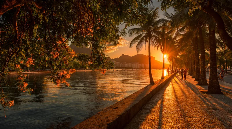 Street scene in Flamengo, Rio de Janeiro