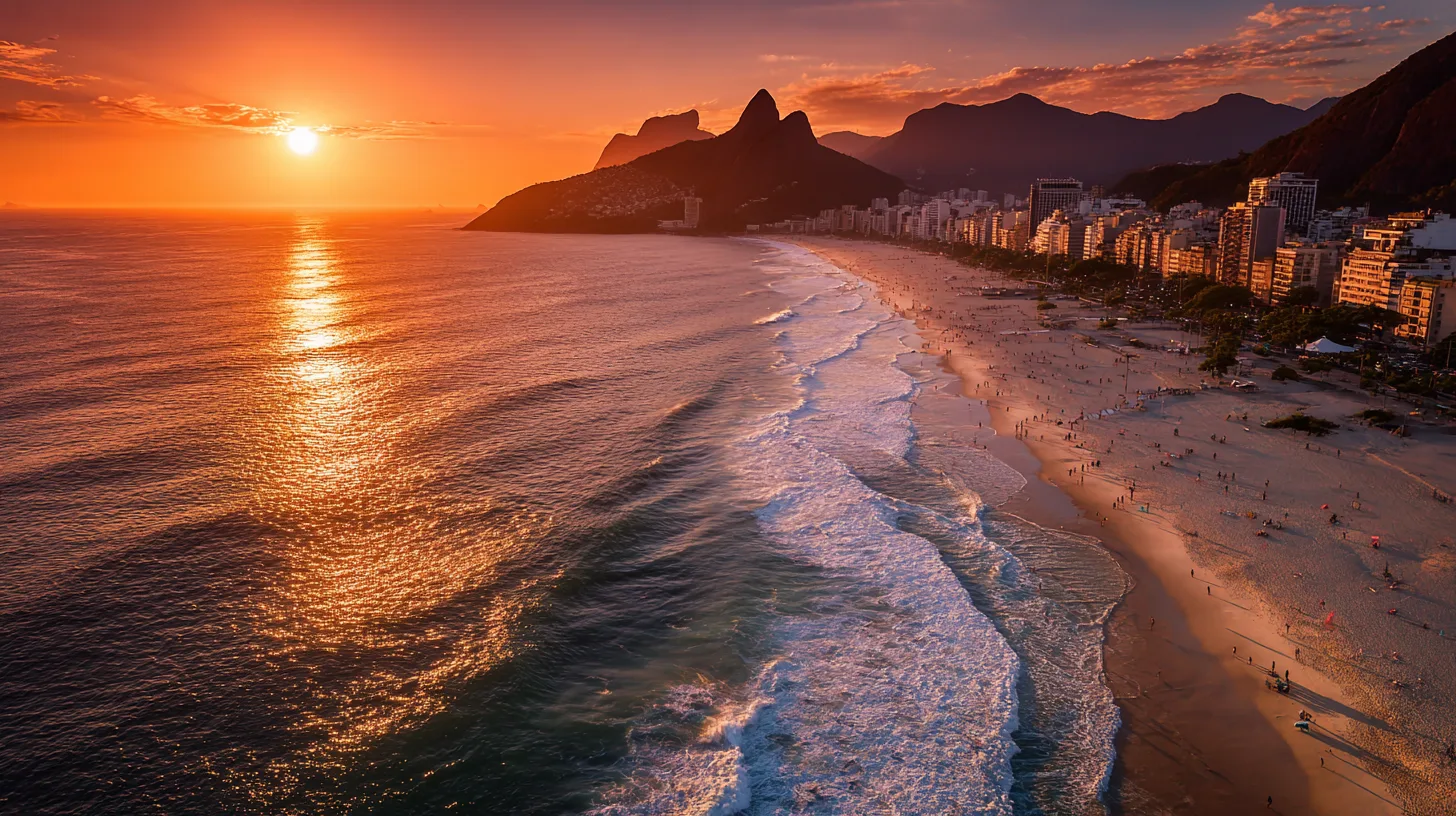 Cinematic view of Arpoador, Rio de Janeiro