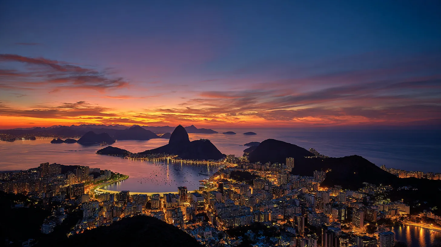 Cinematic view of Niterói, Rio de Janeiro