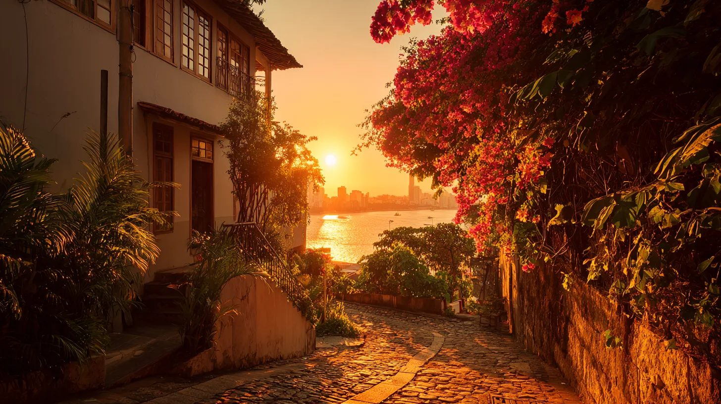 Cinematic view of Santa Teresa, Rio de Janeiro
