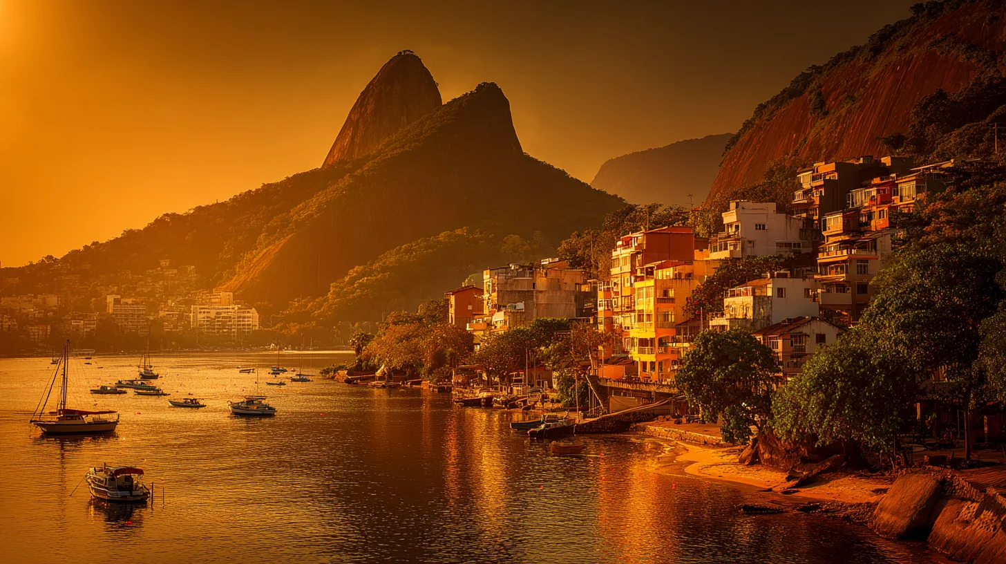 Cinematic view of Urca, Rio de Janeiro
