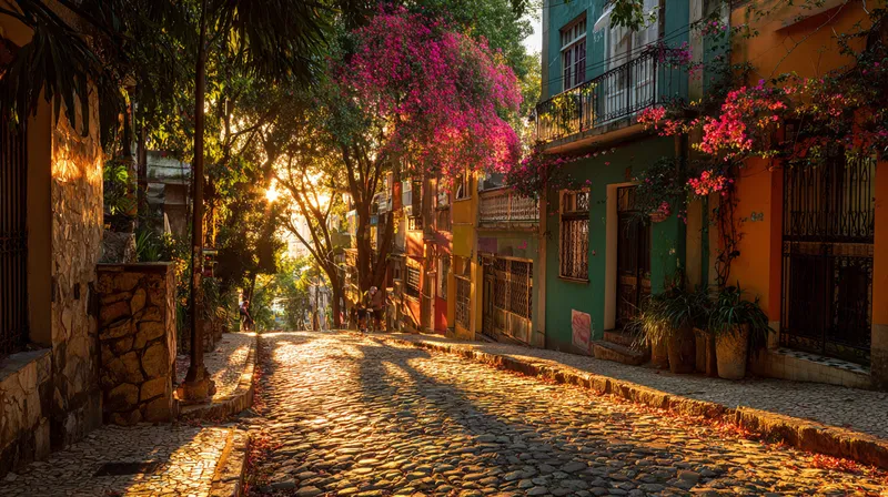 Street scene in Santa Teresa, Rio de Janeiro