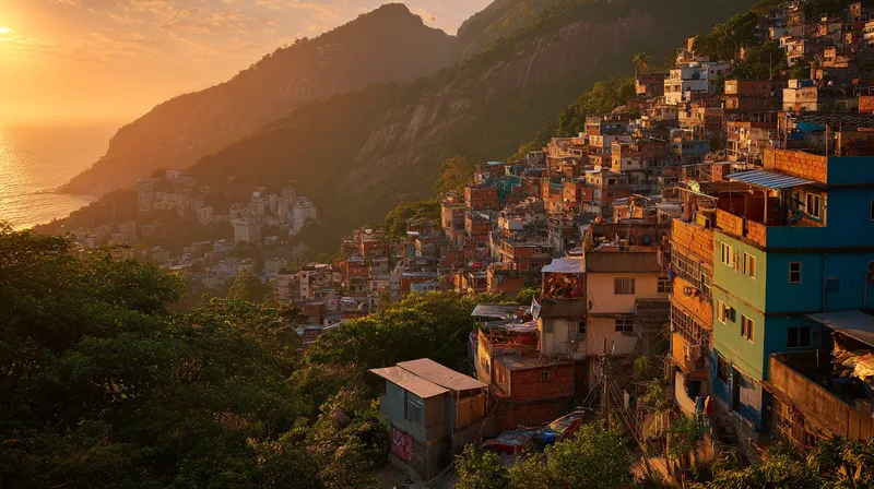 Street scene in Vidigal, Rio de Janeiro