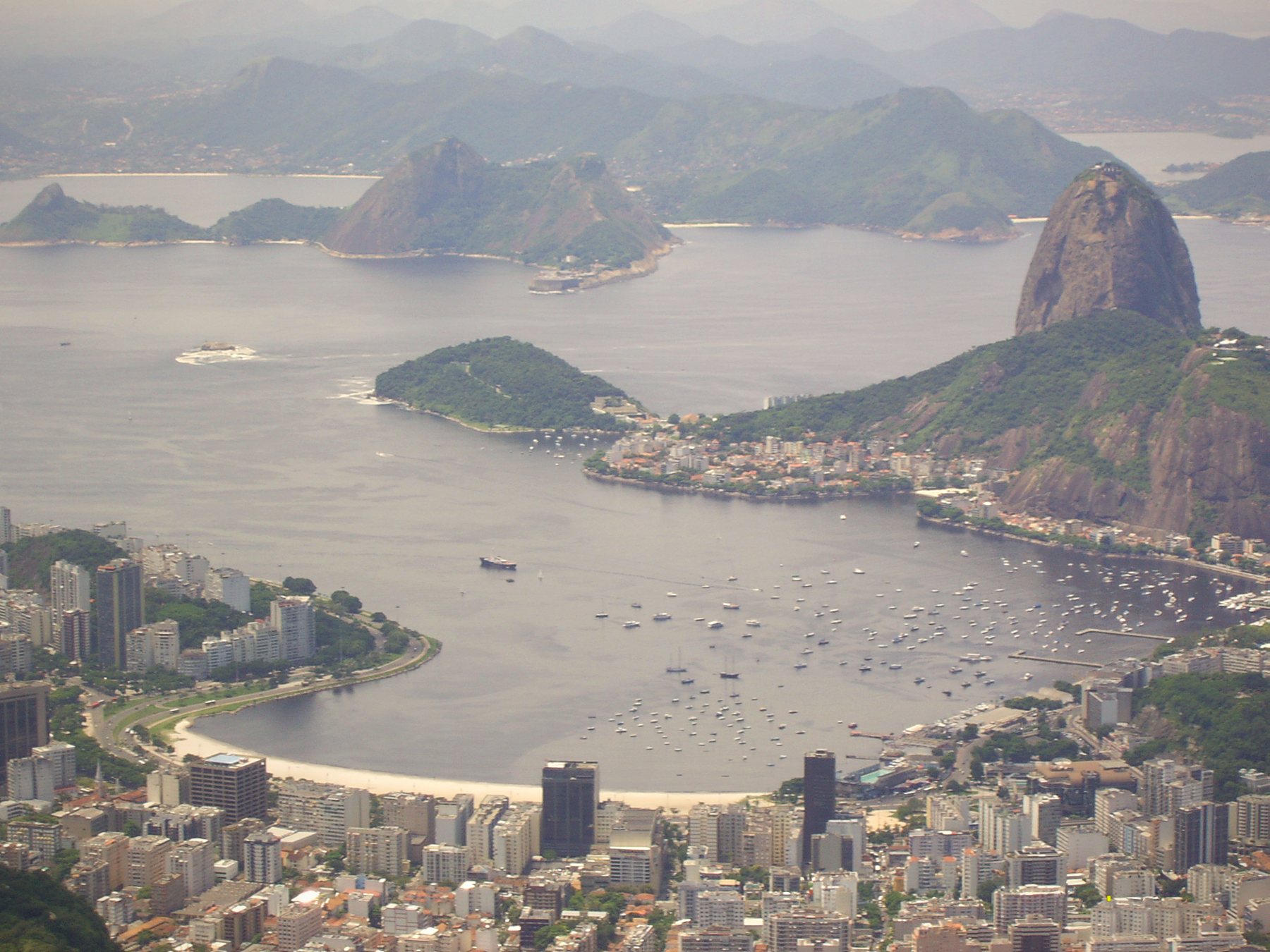 Botafogo Bay with Sugarloaf Mountain in the background